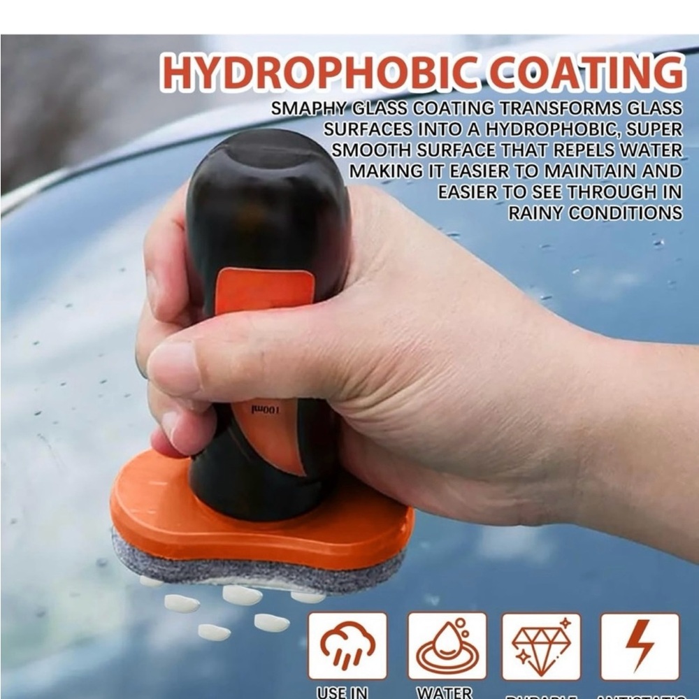 SMAPHY Glass Coating Applicator with Orange Handle